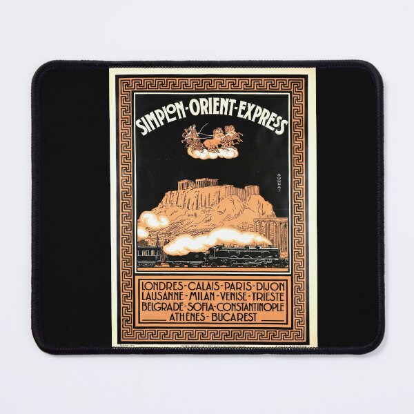 Item preview, Vintage Art Deco Travel Poster | Simplon-Orient-Express | 1926 Luxury Train Adventure & Cultural Journey designed and sold by artofuniverse.