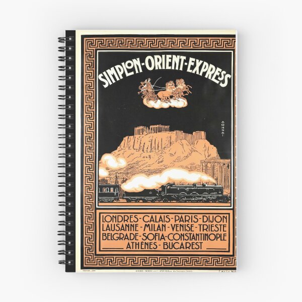 Item preview, Vintage Art Deco Travel Poster | Simplon-Orient-Express | 1926 Luxury Train Adventure & Cultural Journey designed and sold by artofuniverse.