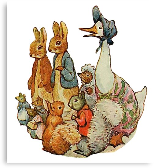 Beatrix Potter Characters Canvas Print By AmyOlsen Redbubble Beatrix Potter Characters Canvas Print By AmyOlsen Redbubble