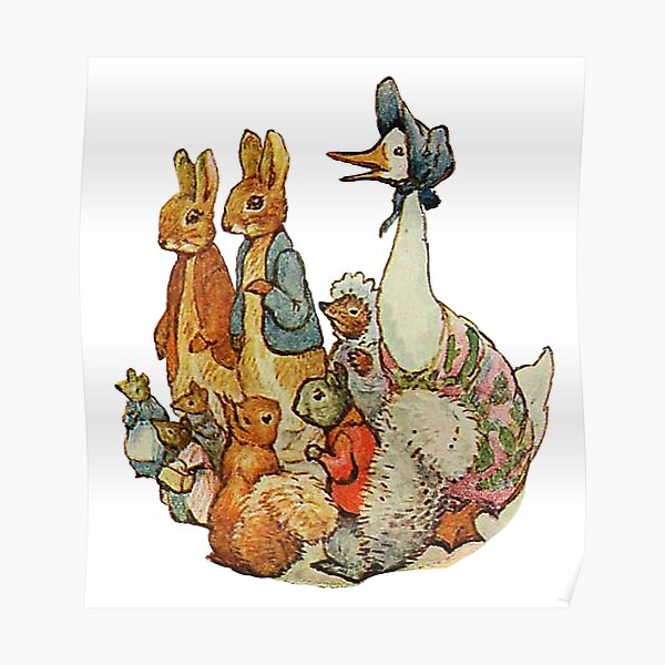 Beatrix Potter Personnages Poster