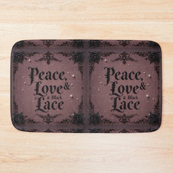 Item preview, Peace, Love & Black Lace designed and sold by InezPhotography.