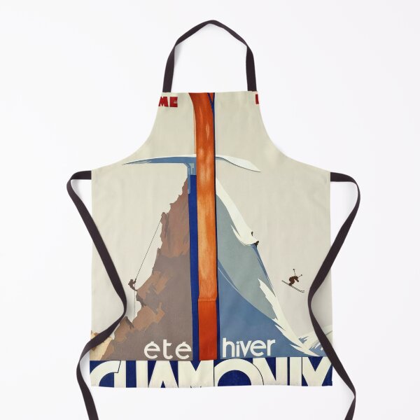 Item preview, Vintage Travel Poster | Chamonix Mont-Blanc Art Deco | Ski & Mountaineering | French Alps | 1933 Henry Reb | Winter Sports designed and sold by artofuniverse.