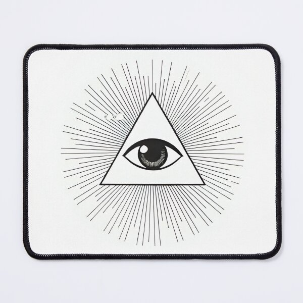 Item preview, All Seeing Eye Triangle | Sacred Geometry Line Art designed and sold by Thirty3Degrees.