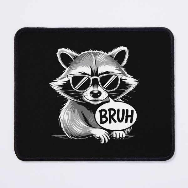 Item preview, BRUH Raccoon Funny Racoon Meme Slang designed and sold by CookWorldLaughs.