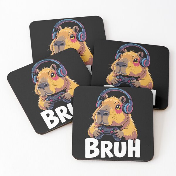 Item preview, Bruh Video Games Capybara designed and sold by CookWorldLaughs.