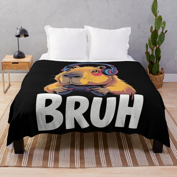 Item preview, Bruh Video Games Capybara designed and sold by CookWorldLaughs.