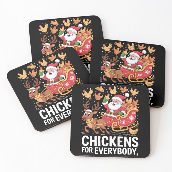 Artikelvorschau, Hühner Lustige Weihnachten Hühner Santa entworfen und verkauft von CookWorldLaughs.