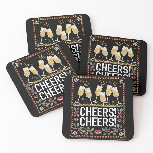 Item preview, Cheers Christmas New Year Lovers designed and sold by CookWorldLaughs.