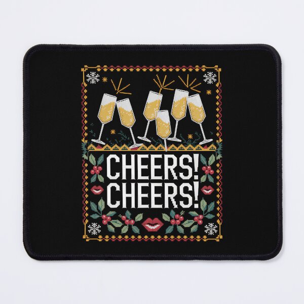 Item preview, Cheers Christmas New Year Lovers designed and sold by CookWorldLaughs.