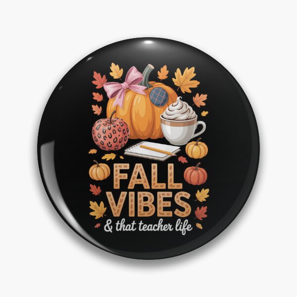 Item preview, Fall Vibes & That Teacher Life Pencil Pumpkin Thanksgiving designed and sold by Moon-Ape.