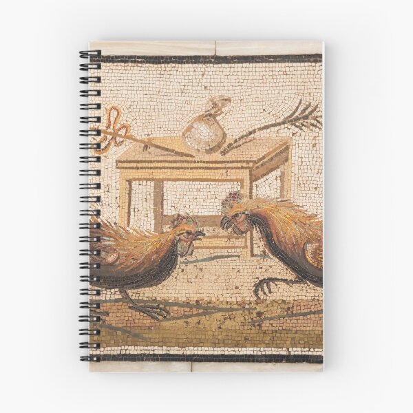 Item preview, Ancient Roman Mosaic of Cockfight from Pompeii at Naples Archaeological Museum designed and sold by Paolo Modena Photography    -   Fine Italian Art.