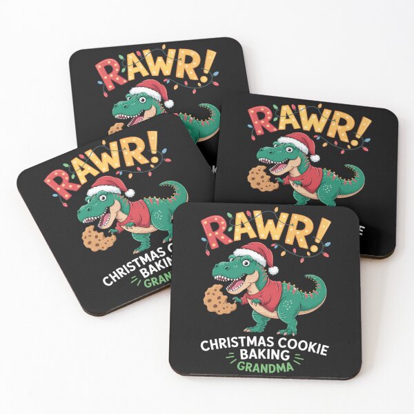 Item preview, Christmas Cookie Baking Grandma Dinosaur Gingerbread designed and sold by CookWorldLaughs.