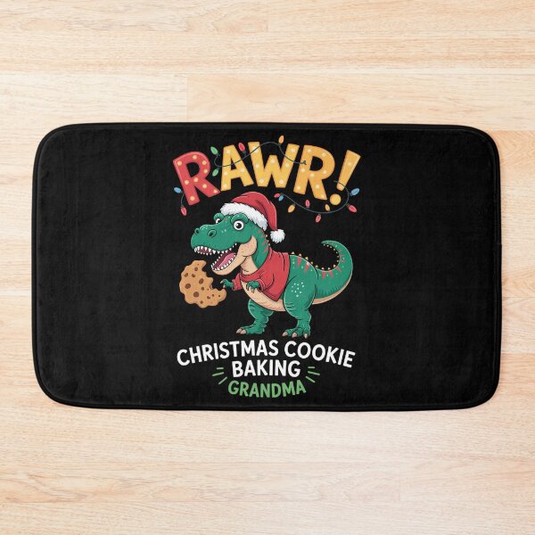 Item preview, Christmas Cookie Baking Grandma Dinosaur Gingerbread designed and sold by CookWorldLaughs.