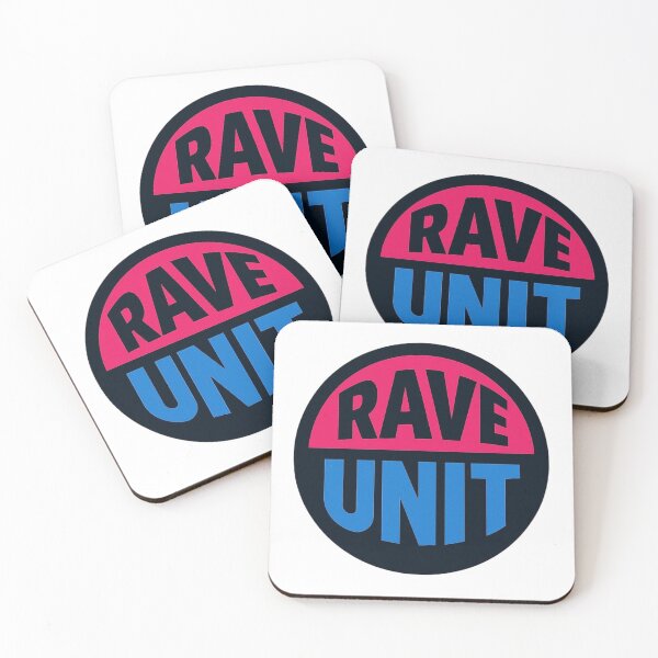 Item preview, Rave Unit – Techno & EDM Club Poster designed and sold by |TRSSHOP|.
