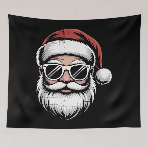 Item preview, Santa Claus Face Sunglasses Beard & Christmas Hat Funny Xmas  designed and sold by papertaless.