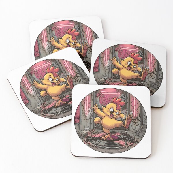 Item preview, Funky Chicken Cub Breakdance Vintage Comic Tee designed and sold by SoftPeepCo.