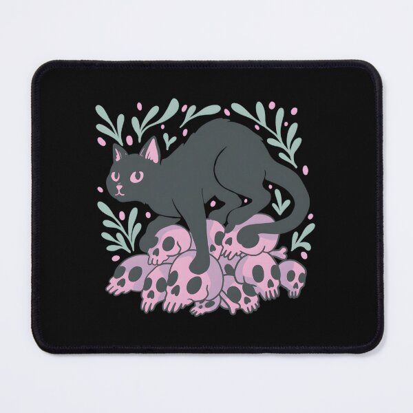 Item preview, Chaos Cat on Bone Seat — Pastel Goth designed and sold by LiviaBarrosMelo.