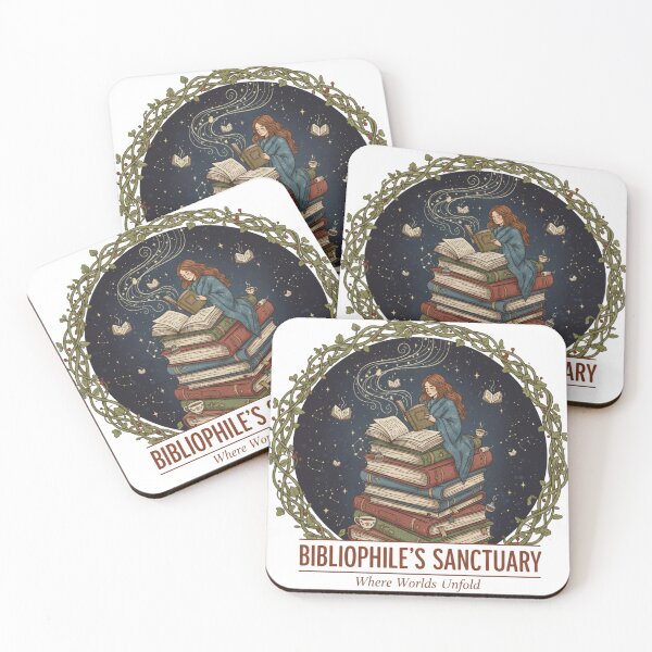 Item preview, Bibliophile's Sanctuary - Cozy Reading Book Lover Art Print & Gift designed and sold by Wear Sculpt.