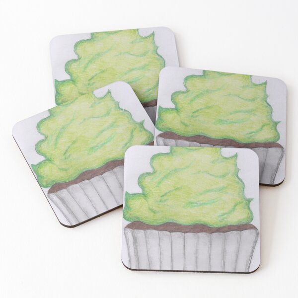 Artikelvorschau, Cupcake mit grünem Zuckerguss entworfen und verkauft von Artbysarah23.