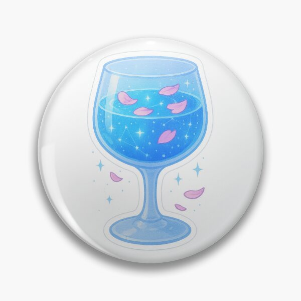 Item preview, Crystal Moon Chalice | Celestial Feminine Sticker & Elegant Moonwater Wall Art designed and sold by HerDreamCodes.