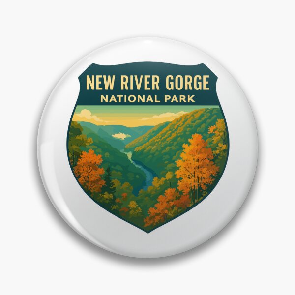 Item preview, New River Gorge National Park Retro Bridge Sticker designed and sold by Ismeal Von.