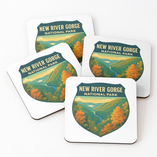 Item preview, New River Gorge National Park Retro Bridge Sticker designed and sold by Ismeal Von.