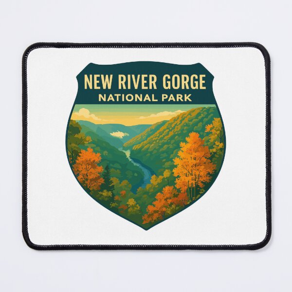 Item preview, New River Gorge National Park Retro Bridge Sticker designed and sold by Ismeal Von.