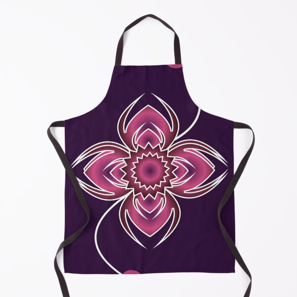 Item preview, Neon Pink Abstract Flower on Dark Purple Background – Futuristic Floral Digital Art designed and sold by HopeAndHustle.