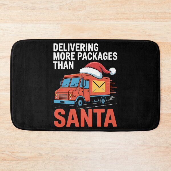 Artikelvorschau, Liefert mehr Pakete als der Weihnachtsmann Postangestellter Weihnachten entworfen und verkauft von DoorwayThreads.