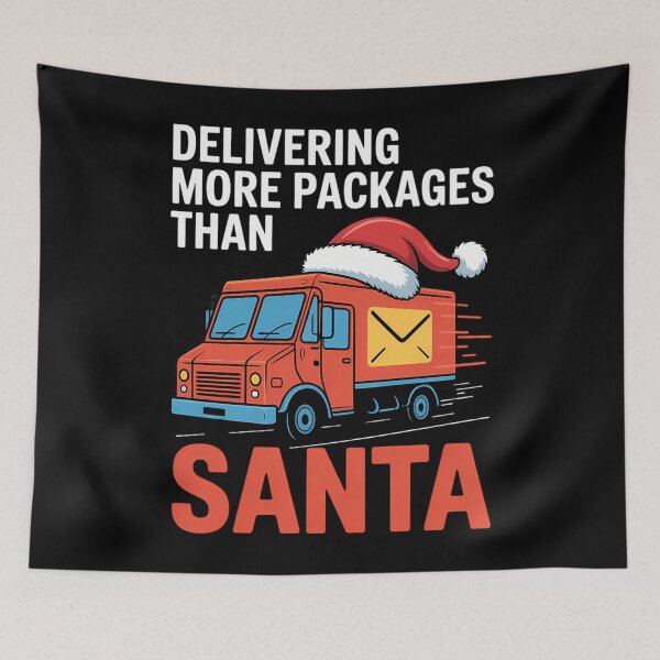 Item preview, Delivering More Packages Than Santa Postal Worker Xmas designed and sold by DoorwayThreads.