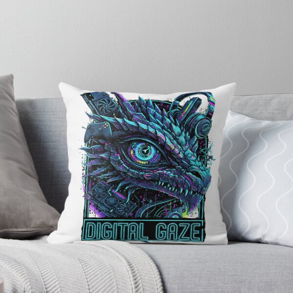 Item preview, Cyberpunk Gamer Dragon Head designed and sold by TheArtForge.