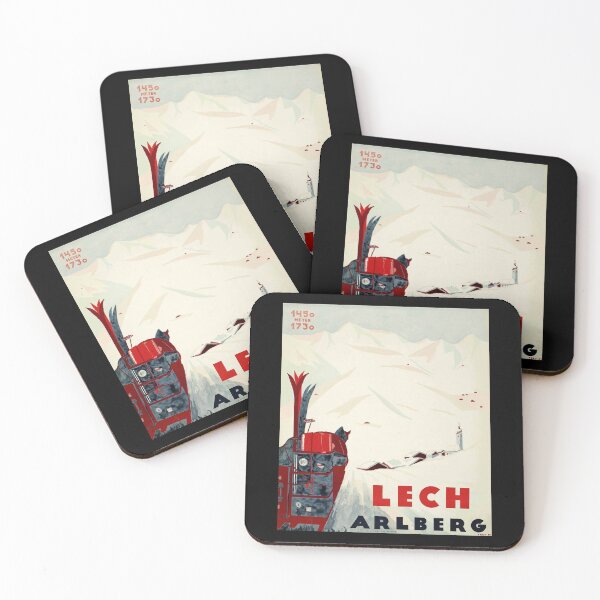 Item preview, Vintage Ski Poster Art | Lech am Arlberg Austria 1934 | Art Deco Style | Winter Sports & Travel | Retro Alpine Decor designed and sold by artofuniverse.
