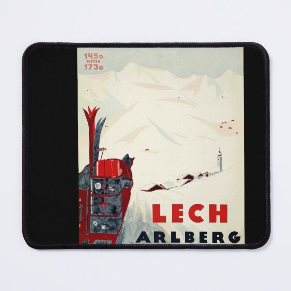Item preview, Vintage Ski Poster Art | Lech am Arlberg Austria 1934 | Art Deco Style | Winter Sports & Travel | Retro Alpine Decor designed and sold by artofuniverse.