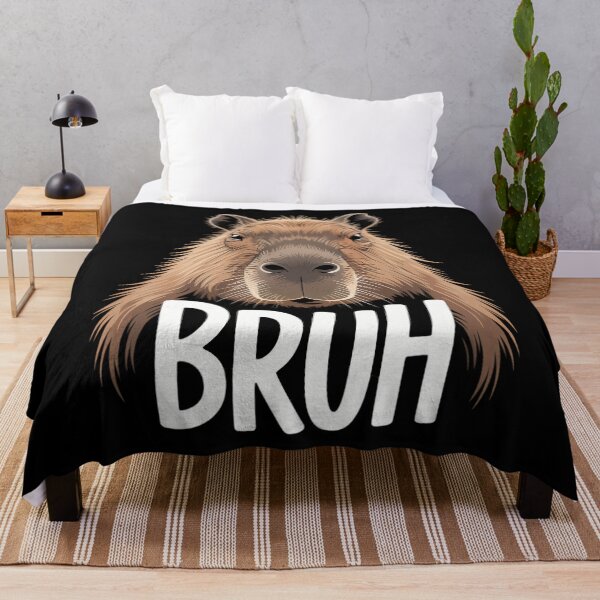 Item preview, Funny Capybara Meme Lovers Bruh Capybara designed and sold by DoorwayThreads.