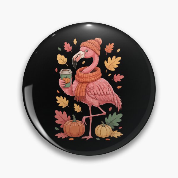 Item preview, Flamingos Wearing Sweater Coffee Thanksgiving Autumn Lover designed and sold by Moon-Ape.