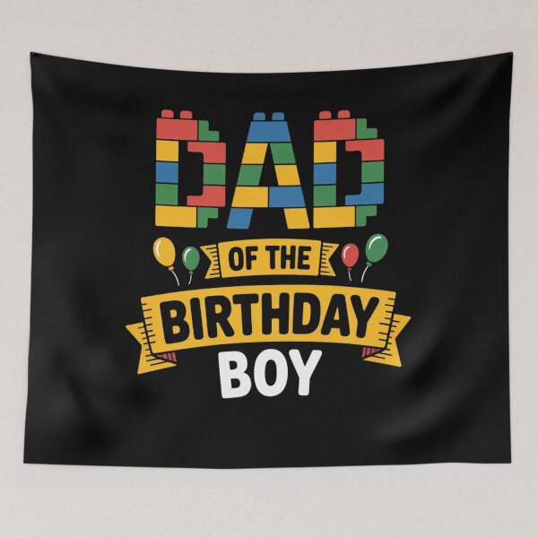 Item preview, Dad of the birthday boy Building Blocks Master builder  designed and sold by Formatage.