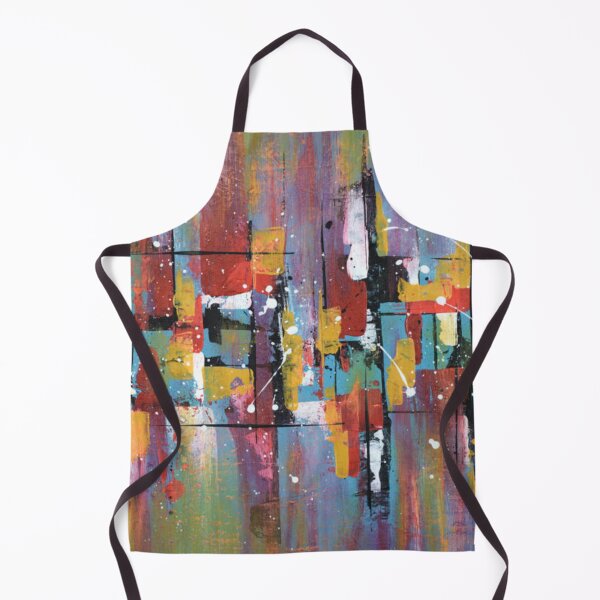 Item preview, Abstract multicolor painting wtih grunge texture on canvas. Artwork mix brush stroke, splash color and oil, acrylic paint element. Modern contemporary art for wallpaper designed and sold by MTShoppingLine.