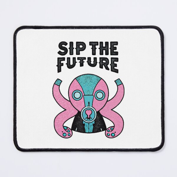 Item preview, Mirai o Nomu – Sip the Future Neon Octopus Art designed and sold by Alahchin Art.