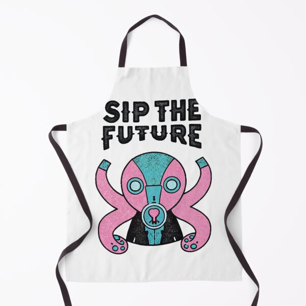 Item preview, Mirai o Nomu – Sip the Future Neon Octopus Art designed and sold by Alahchin Art.