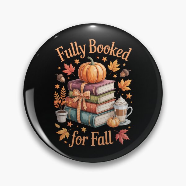 Item preview, Fully Booked for Fall Books Pumpkin Autumn Thanksgiving designed and sold by Moon-Ape.