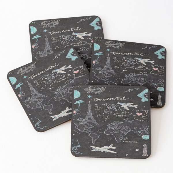 Item preview, World Map Travel Sketch  designed and sold by NivyasArtistry.