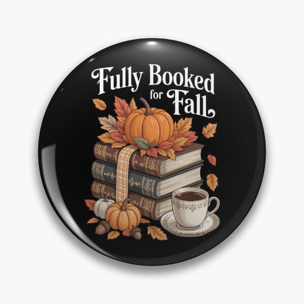 Item preview, Fully Booked for Fall Books Pumpkin Autumn Thanksgiving designed and sold by Moon-Ape.