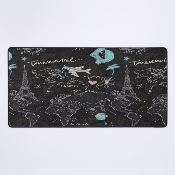 Item preview, World Map Travel Sketch  designed and sold by NivyasArtistry.