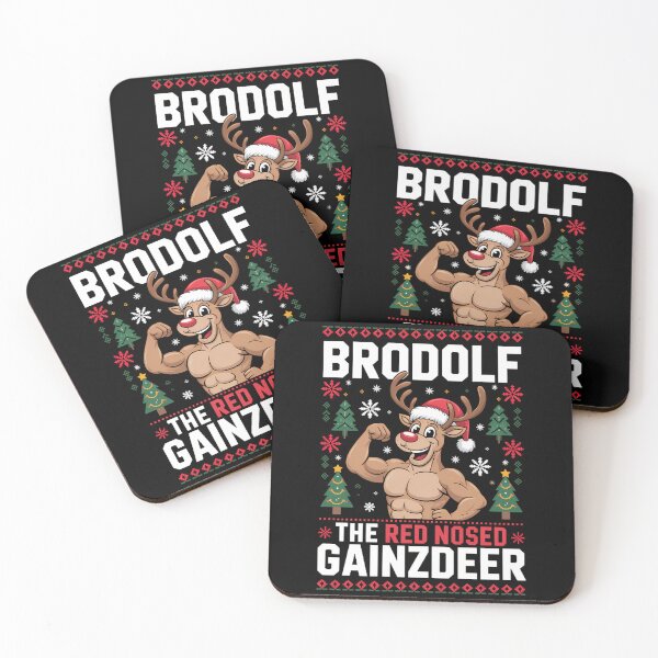 Item preview, Funny Christmas Reindeer Gym Bodybuilding Xmas designed and sold by WalshDrawnLaugh.