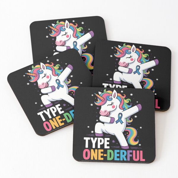 Item preview, Funny Diabetic Type 1 Diabetes T1D Unicorn designed and sold by WalshDrawnLaugh.