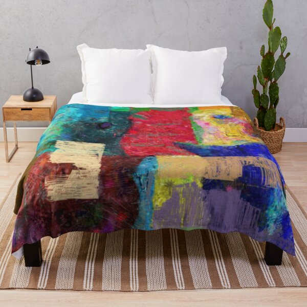 Item preview, Abstract painting. Colorful cats designed and sold by MTShoppingLine.