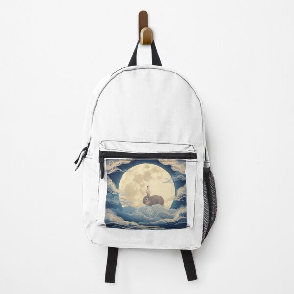 Item preview, Moon Rabbit – Ukiyo-e Style Under the Full designed and sold by Rosemoonjapan.