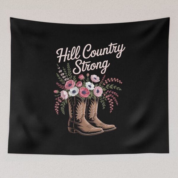 Item preview, Hill Country Strong - Texas - Boots and Flowers designed and sold by VENOM0RIOT.