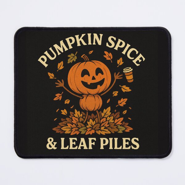 Item preview, Pumpkin Spice & Leaf Piles – Cute Fall Pumpkin Shirt designed and sold by Laughprints.