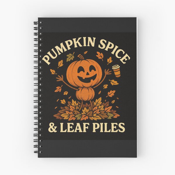 Item preview, Pumpkin Spice & Leaf Piles – Cute Fall Pumpkin Shirt designed and sold by Laughprints.
